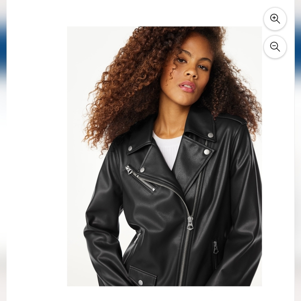 Scoop Faux Leather Moto Jacket